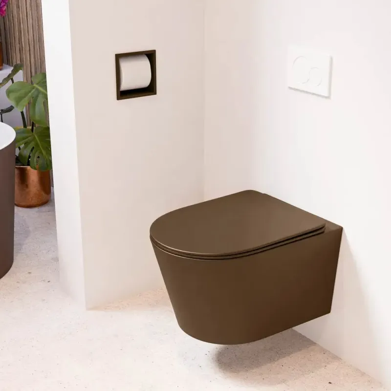 Laatste Versie Mondiaz Lavie toiletpot randloos met softclose zitting rust