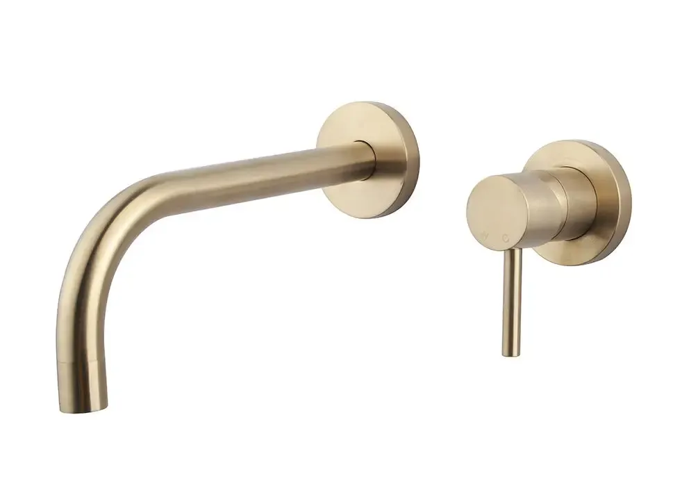 Must-Have Mueller Slim afbouwdeel voor inbouw wastafelmengkraan met Coldstart geborsteld messing