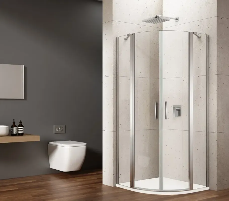 Gelco Loro douchecabine kwartrond 90x90cm chroom Laatste Versie