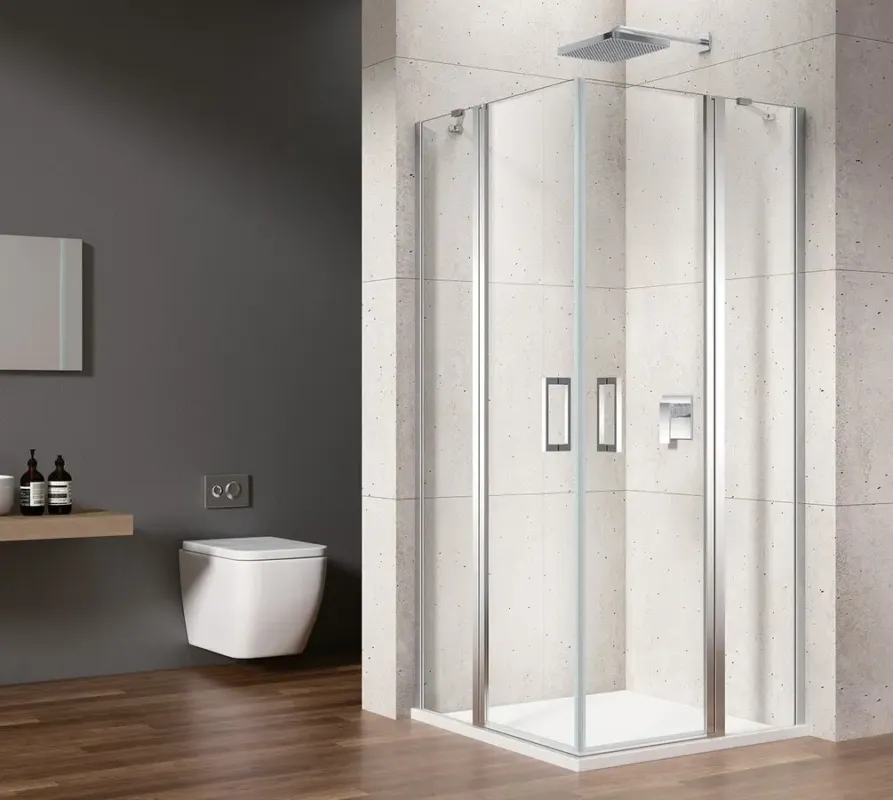 Bestel Nu Gelco Loro douchecabine met draaideuren 80x100cm chroom