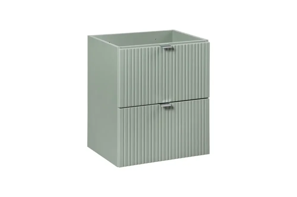 Comad Reed Green onderkast ribbelfront met 2 lades 50cm groen Dagaanbieding