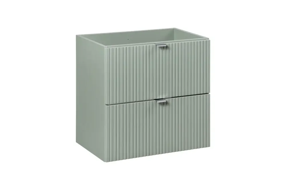 Comad Reed Green onderkast ribbelfront met 2 lades 60cm groen Uitverkoop