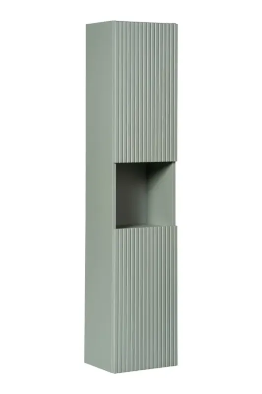 Comad Reed Green kolomkast ribbelfront 140cm groen Finale Uitverkoop