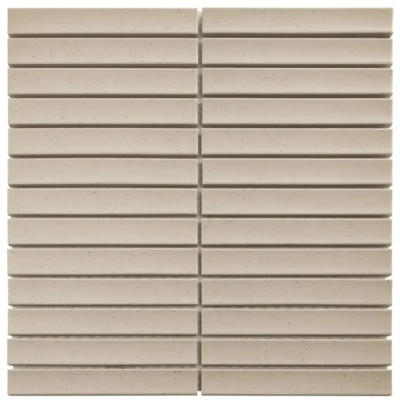 Koopje The Mosaic Factory Sevilla smalle vinger 2cm mozaïek tegels 30x30 vanilla speckle matt