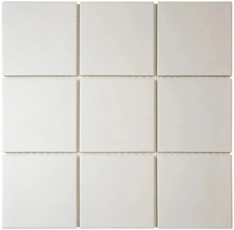 Tegelsample The Mosaic Factory London vierkante mozaïek tegels 95x95 super wit Nu Kopen
