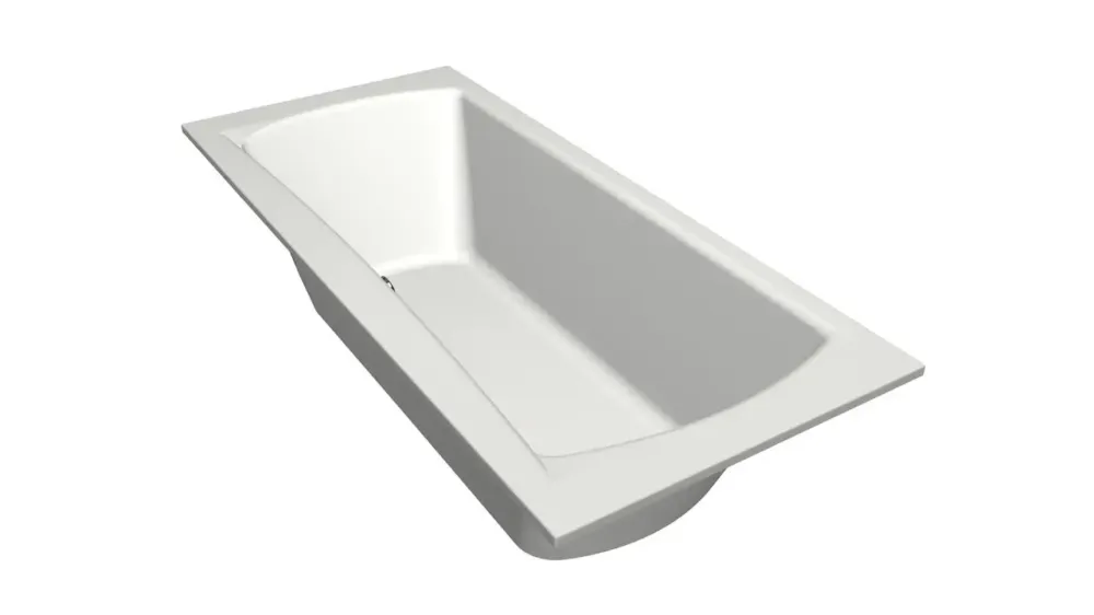 Xenz Robijn inbouw ligbad acryl 180x80cm wit glans Op = Op