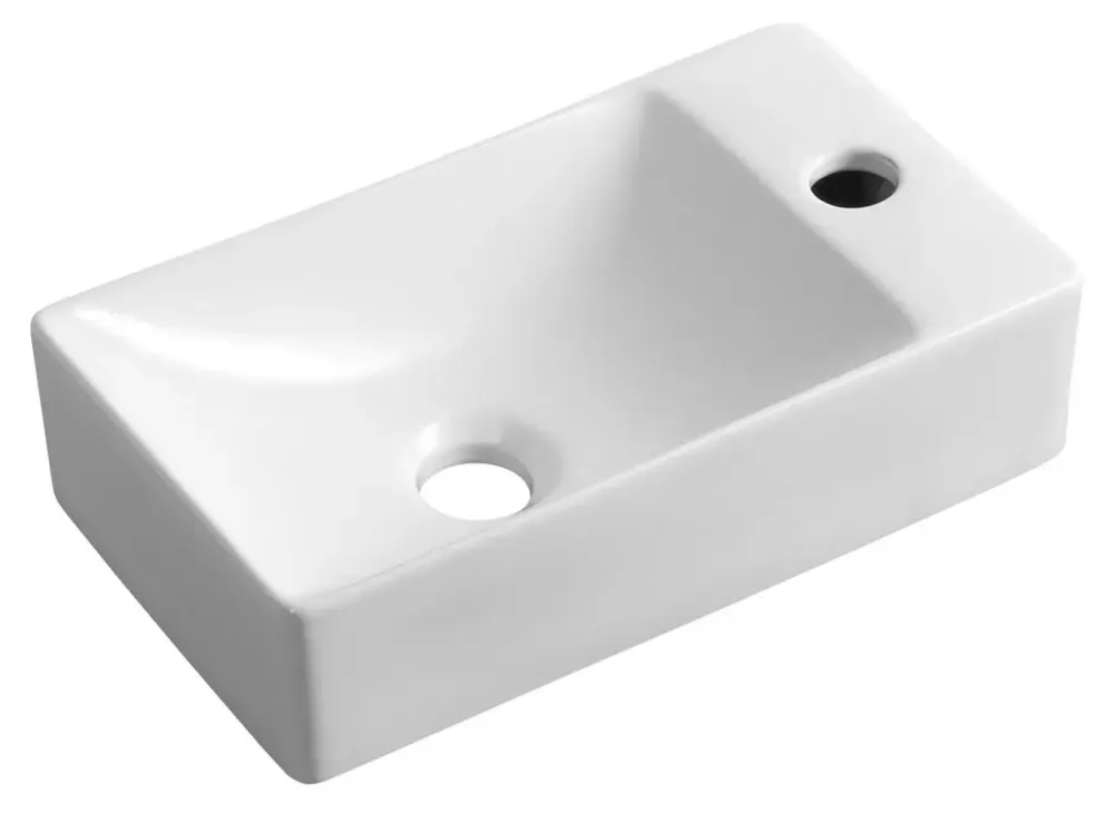 Sapho Margitha fontein rechts 38x22x10cm wit mat Uitverkoop