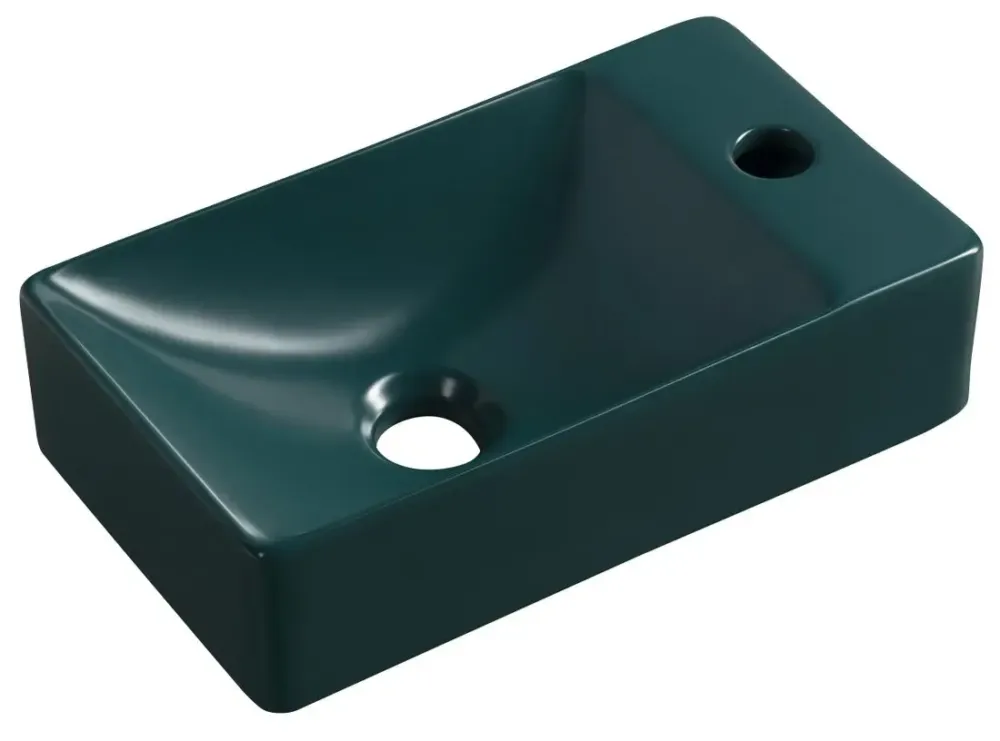 Sapho Margitha fontein rechts 38x22x10cm groen donker Weekendaanbieding