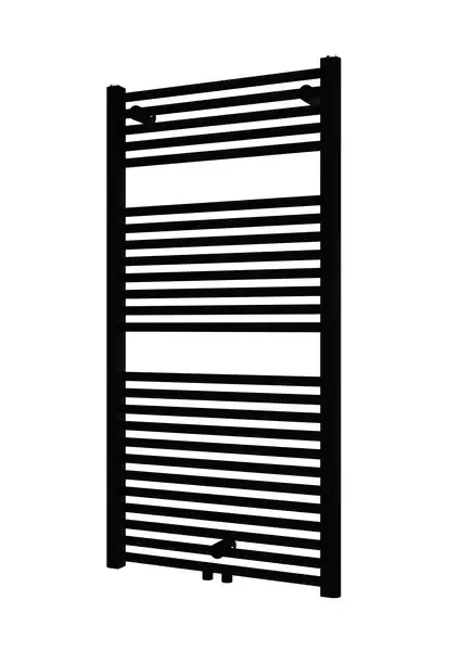 Betaalbaar Plieger Palermo NXT designradiator midden-onder 60x117.5cm 681W zwart glans