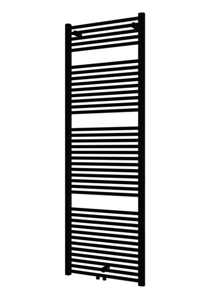 Koopje Plieger Palermo NXT designradiator midden-onder 60x177.5cm 1019W zwart glans
