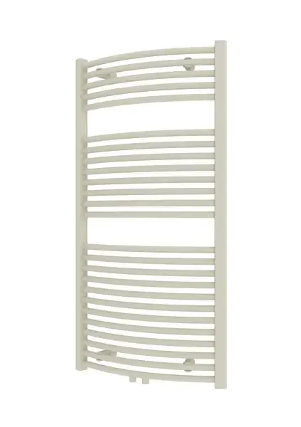Plieger Palermo NXT gebogen radiator midden-onder 50x117.5cm wit structuur Premium