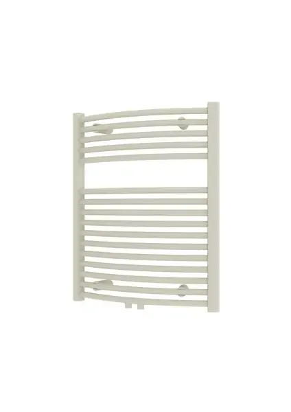 Weekendaanbieding Plieger Palermo NXT gebogen radiator midden-onder 50x73.5cm wit structuur
