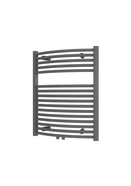 Plieger Palermo NXT gebogen radiator midden-onder 50x73.5cm zilver metalic Actieprijs