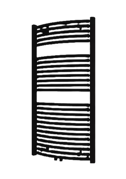 Plieger Palermo NXT gebogen radiator midden-onder 60x117.5cm mat zwart Veilige Betaling