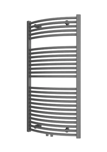 Plieger Palermo NXT gebogen radiator midden-onder 60x117.5cm parelgrijs Tijdelijk Beschikbaar