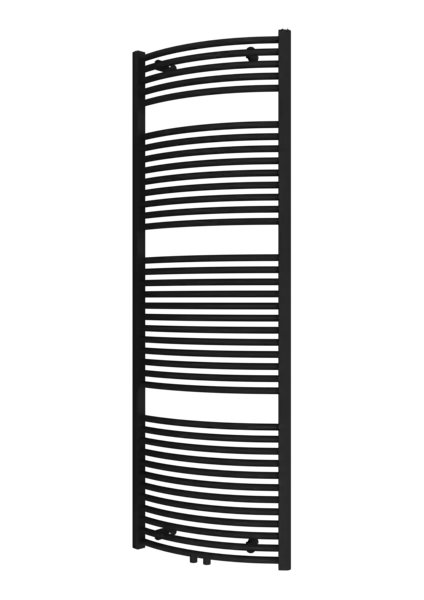 Actieprijs Plieger Palermo NXT gebogen radiator midden-onder 60x177.5cm zwart grafiet