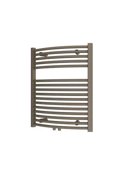 Plieger Palermo NXT gebogen radiator midden-onder 60x73.5cm zandsteen Uitverkoop