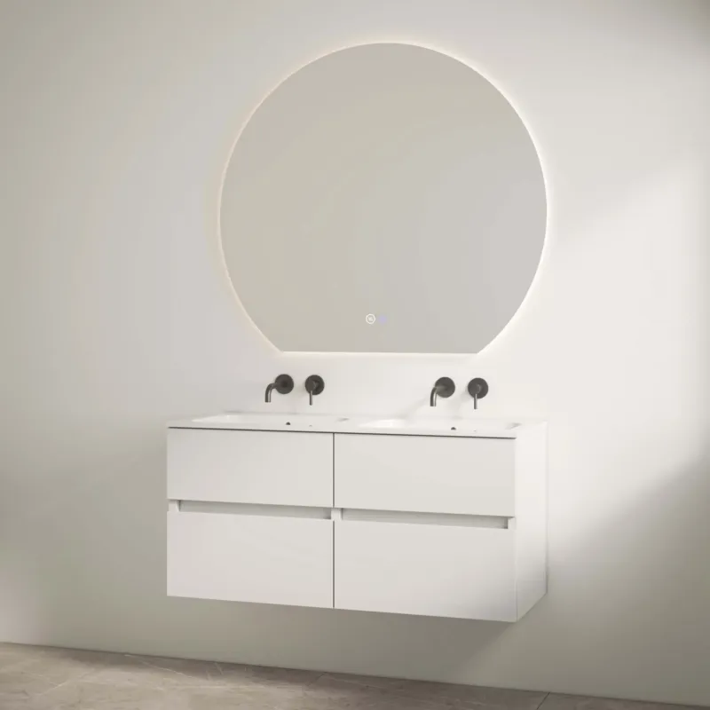 Best Design Bora badmeubel duo zonder kraangaten 120cm wit glans Lage Prijs