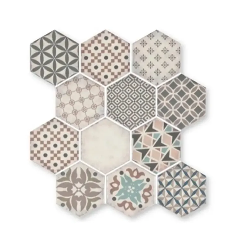 Terre d‘Azur Epoca wandtegel hexagon 28x30cm beige - per 4 vellen Gereduceerde Prijs