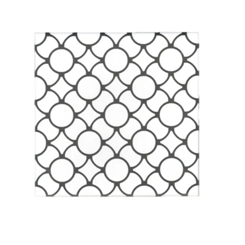 Favoriet Terre d‘Azur Penedes vloertegel met decor 20x20cm wit/zwart - per 25 stuks