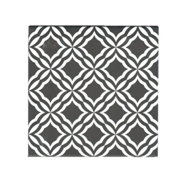Voordeelprijs Terre d‘Azur Penedes vloertegel met decor 20x20cm wit/zwart - per 25 stuks