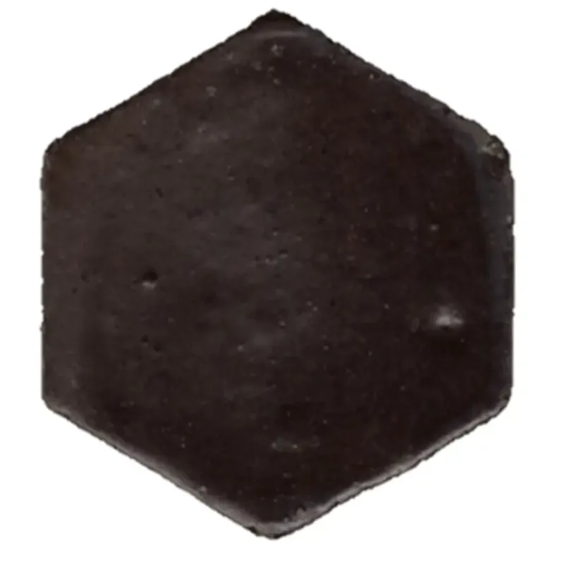 Terre d‘Azur Terra Alta vloertegel hexagonal 16cm zwart Finale Uitverkoop