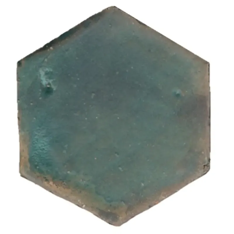 Gecertificeerd Terre d‘Azur Terra Alta vloertegel hexagonal 16cm groen