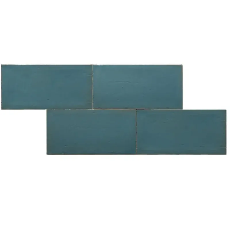 Terre d‘Azur Terre-Spatula wandtegel 10x20cm turquoise Nieuw