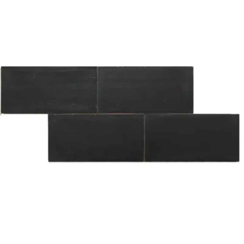 Terre d‘Azur Terre-Spatula wandtegel 10x20cm zwart Tijdelijk Beschikbaar