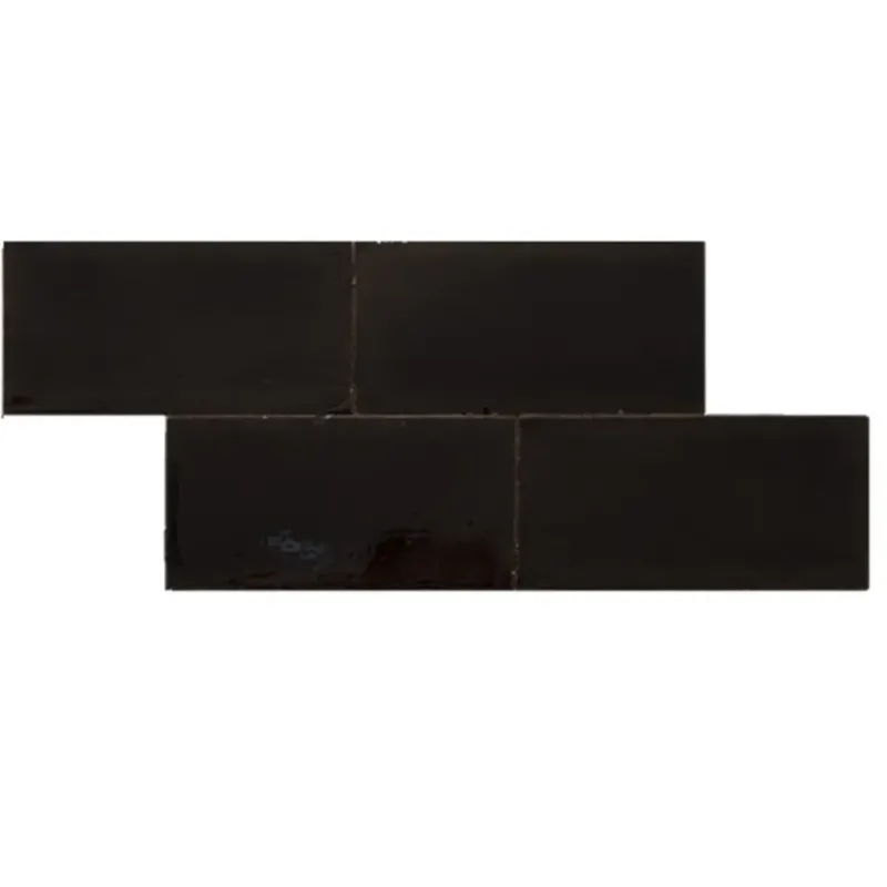 Weekendaanbieding Terre d‘Azur Terre-Spatula wandtegel 10x20cm zwart glans