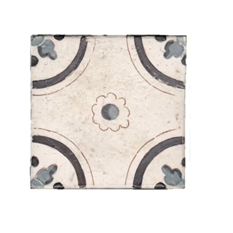 Terre d‘Azur Tierra Royal wandtegel met decor 13x13cm wit - per 22 stuks Beste Prijs