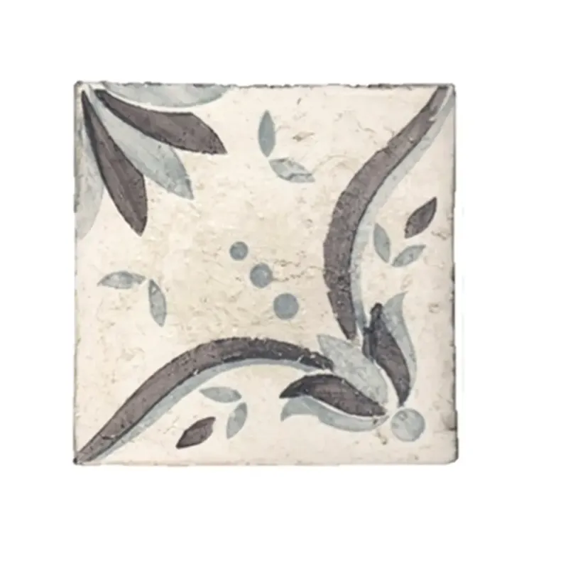 Veilige Betaling Terre d‘Azur Tierra Royal wandtegel met decor 13x13cm wit - per 22 stuks