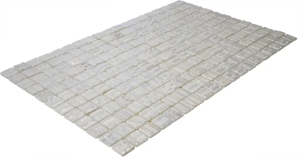 The Mosaic Factory Valencia glasmozaïek 3D tegels 32x52cm wit Favoriet