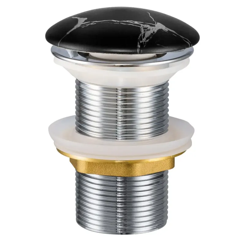 Comad afvoerplug met clicksysteem zwart marmer Betaalbaar