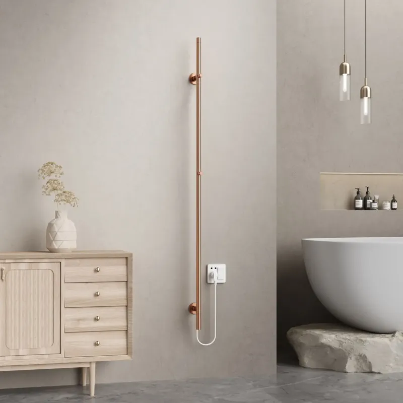 Shop Nu Sanigoods Lilia elektrische staafradiator 150cm koper geborsteld 60W