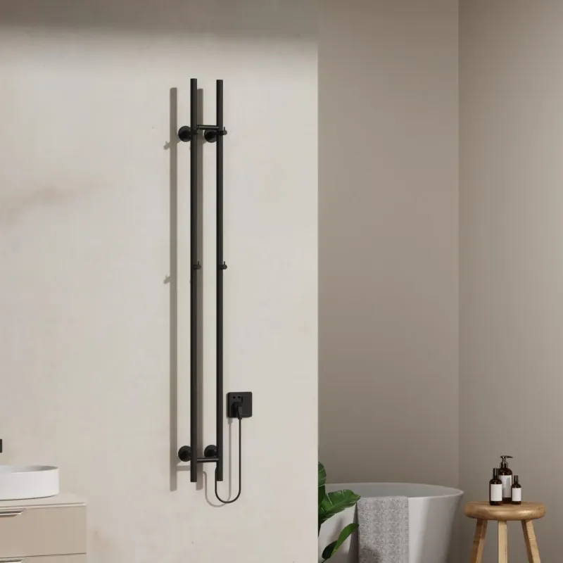 Seizoensaanbieding Sanigoods Lilia elektrische staafradiator dubbel 150cm zwart mat 120W