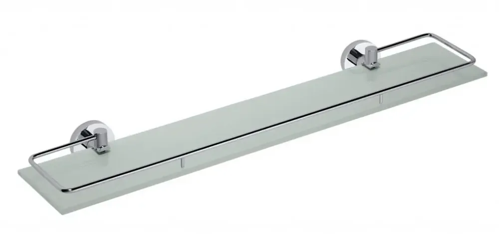 Betrouwbaar SCHADEMODEL Sapho X-Round glazen planchet 60cm met rail chroom