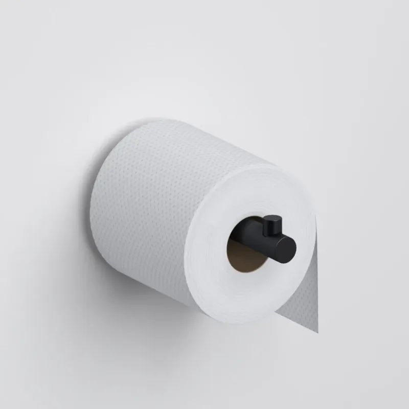 Aanbieding Clou Kaldur toiletrolhouder recht zwart mat