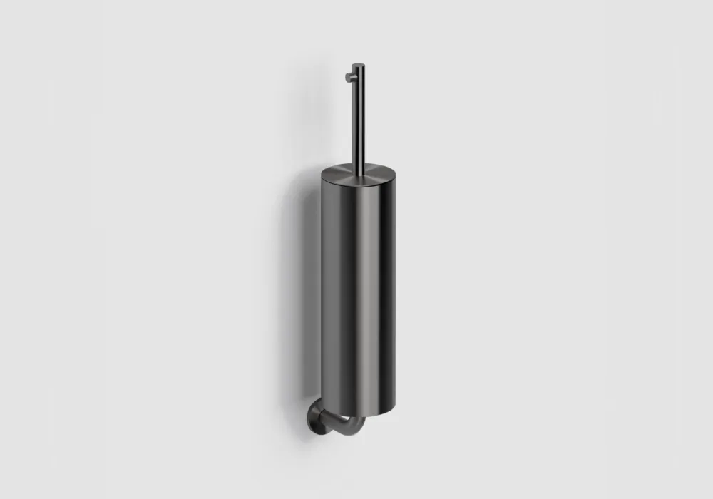 Bestseller Clou Kaldur toiletborstel met wandhouder gunmetal geborsteld