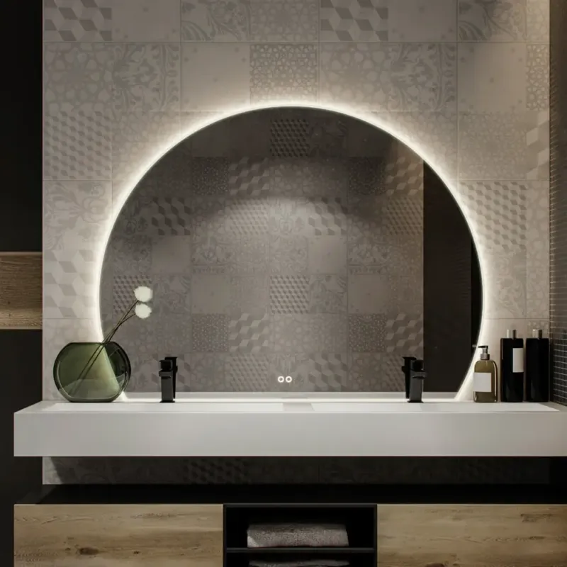 Hipp Design SL120 sun-line spiegel 120x113cm met LED verlichting en spiegelverwarming Koop Online
