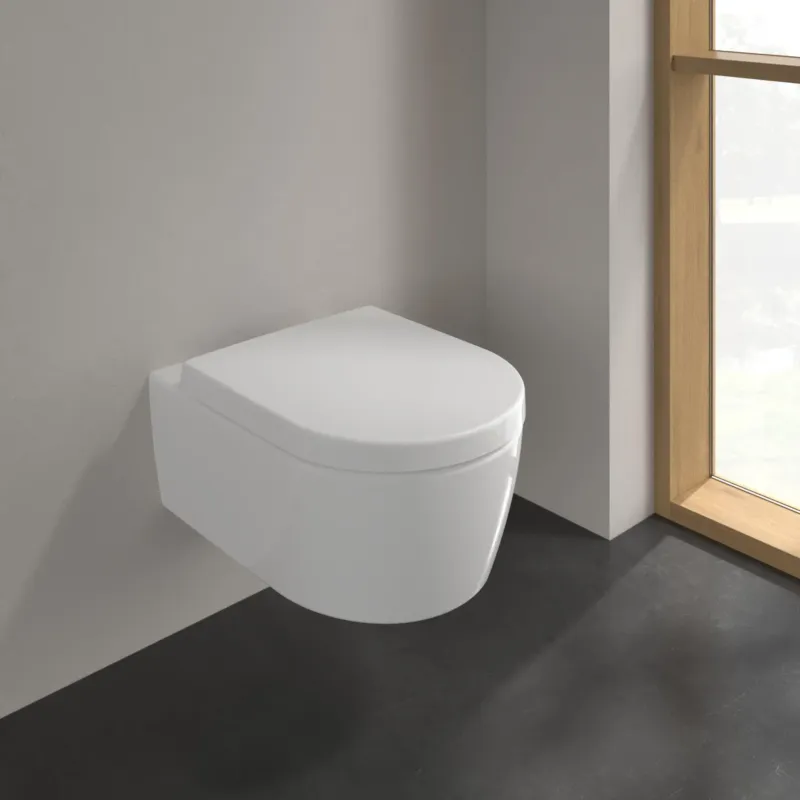 Villeroy & Boch Avento randloos toilet met softclose zitting wit glans Dagaanbieding