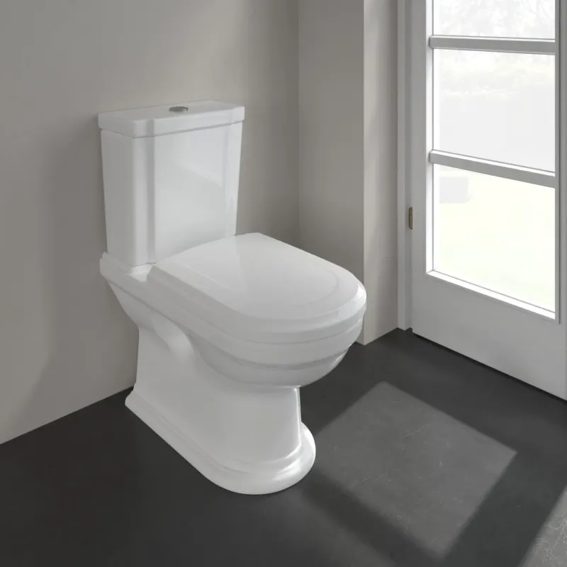 Villeroy & Boch Hommage staand toilet CeramicPlus wit glans zonder reservoir Op = Op