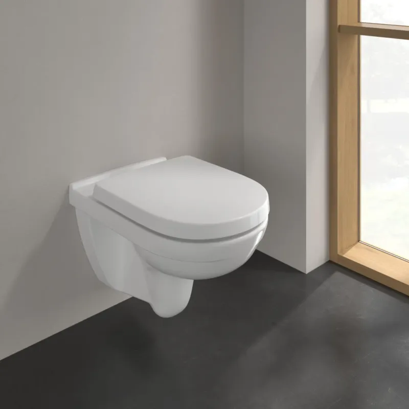 Gereduceerde Prijs Villeroy & Boch O.novo hangend randloos toilet CeramicPlus wit glans