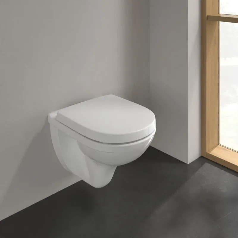 Speciale Aanbieding Villeroy & Boch O.novo compact randloos toilet CeramicPlus met softclose zitting wit glans