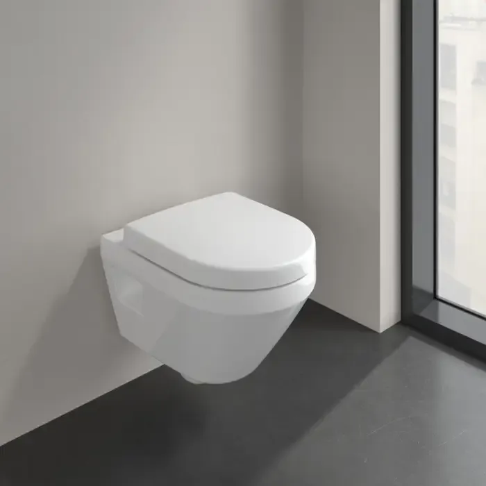 Gereduceerde Prijs Villeroy & Boch Architectura compact randloos toilet met TwistFlush rond wit glans