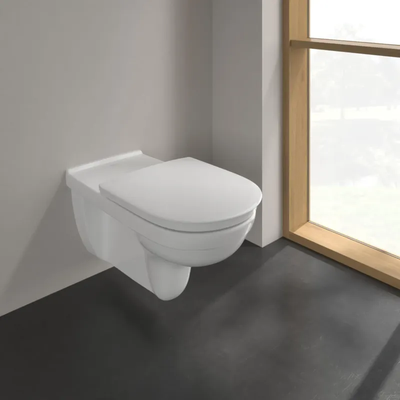 Actieprijs Villeroy & Boch ViCare randloos toilet extra lang gebogen CeramicPlus wit glans