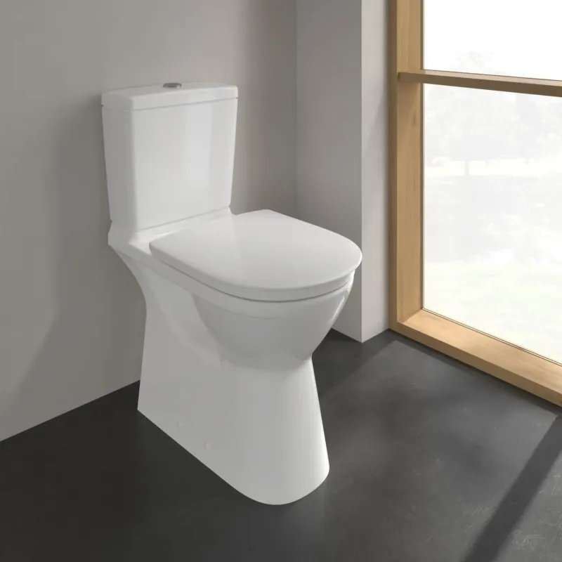 Villeroy & Boch ViCare randloos duoblok toilet met softclose zitting wit glans Must-Have