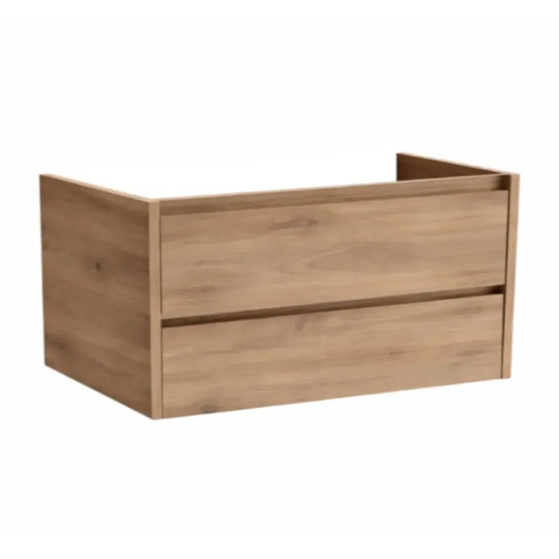 Beperkte Voorraad Sanicare Avenza onderkast 120cm met 2 sifon uitsparingen diveria oak