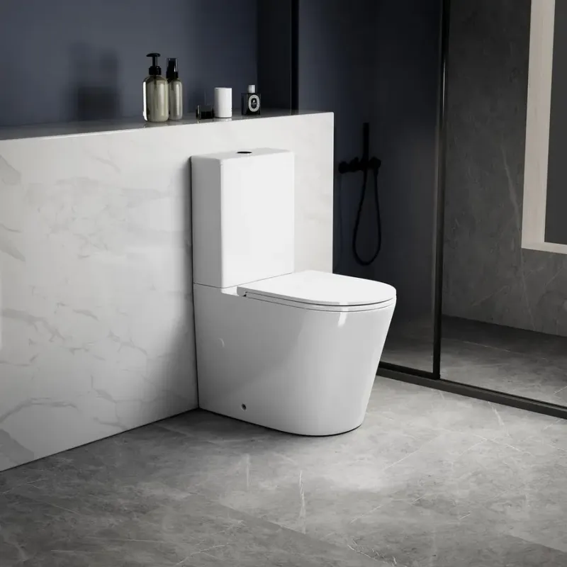 Sapho Avis staand toilet randloos met vortex spoeling en softclose zitting wit glans Betaalbaar