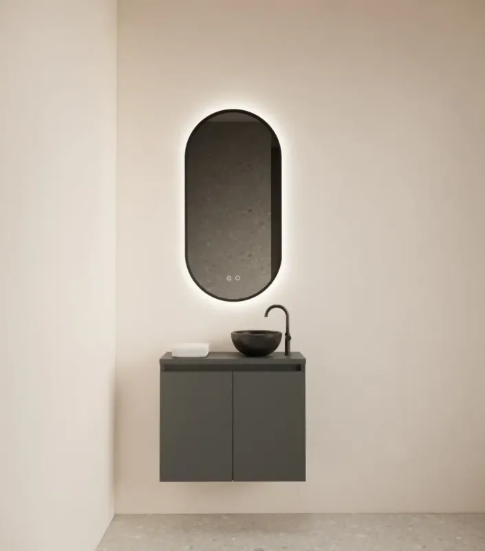 Gliss Design Echo toiletmeubel 60cm graphite Uitverkoop